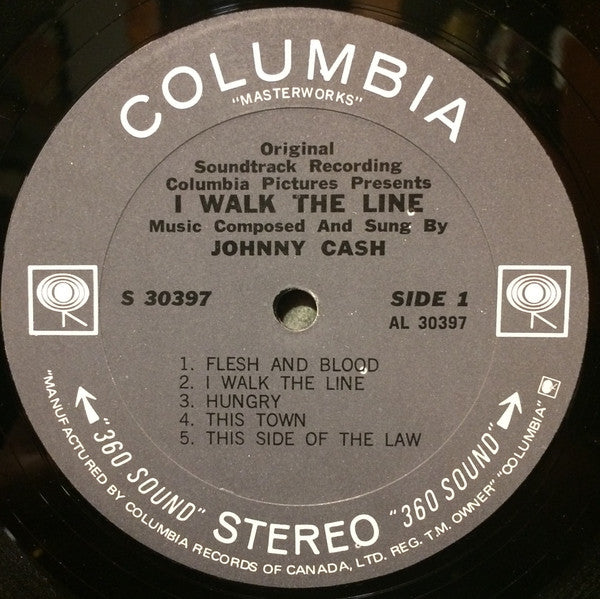 Johnny Cash Accompanied By Tennessee Three, The : I Walk The Line (Original Soundtrack Recording) (LP,Album)