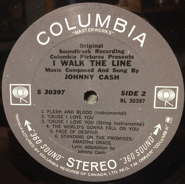 Johnny Cash Accompanied By Tennessee Three, The : I Walk The Line (Original Soundtrack Recording) (LP,Album)