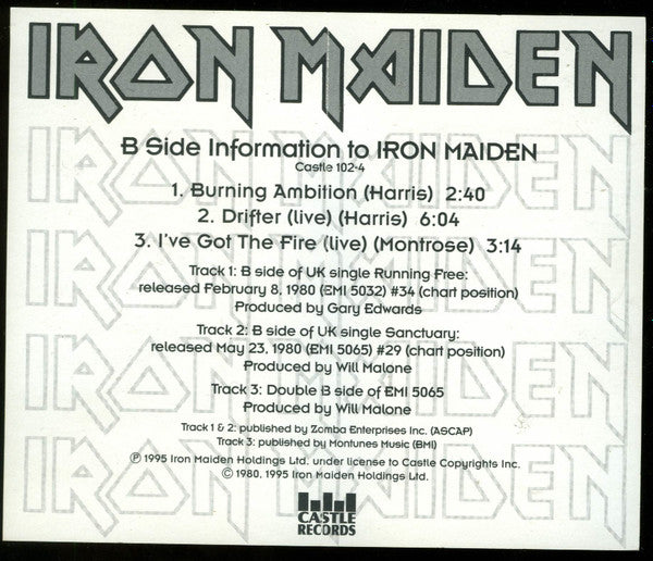 Iron Maiden : Iron Maiden (Album,Reissue)