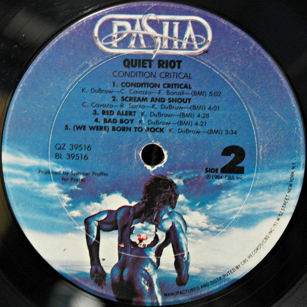 Quiet Riot : Condition Critical (LP,Album)
