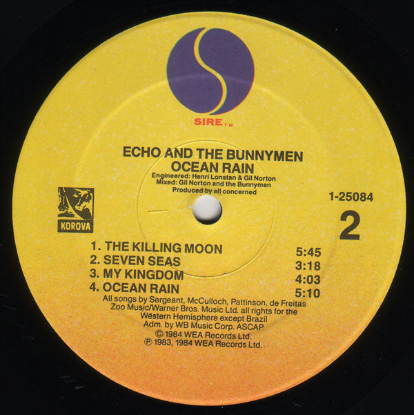 Echo & The Bunnymen : Ocean Rain (LP,Album)