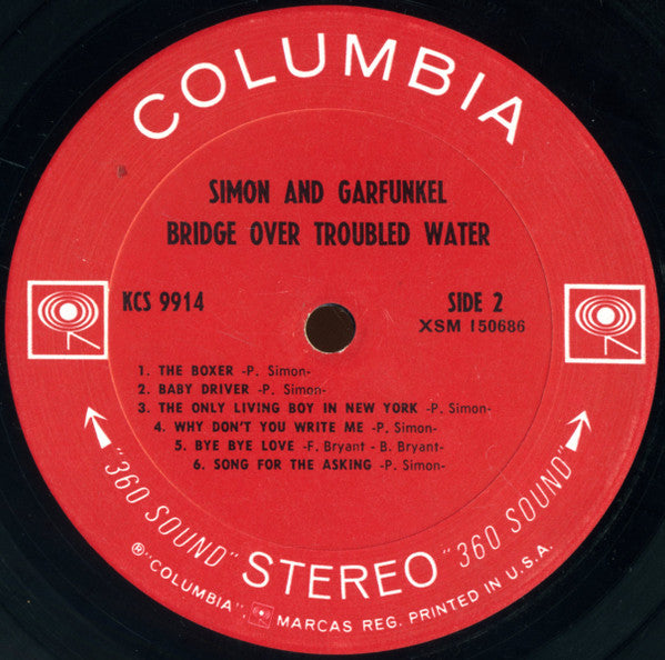 Simon & Garfunkel : Bridge Over Troubled Water (LP,Album,Stereo)