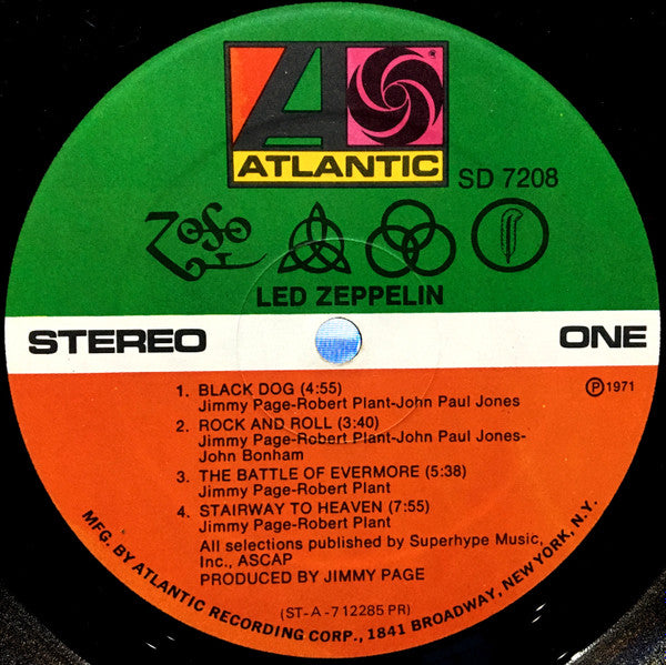 Led Zeppelin : Untitled (LP,Album)