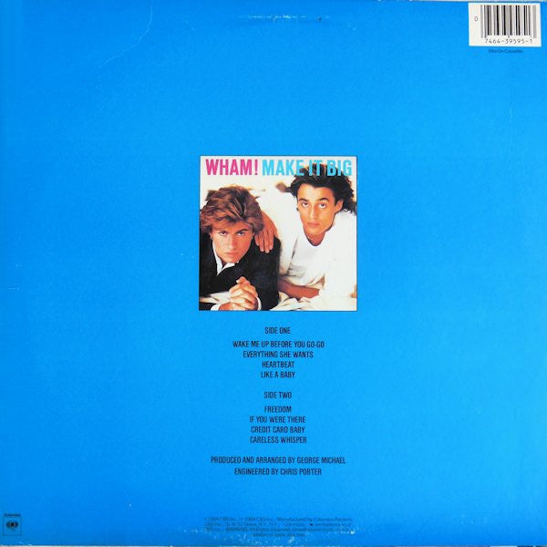 Wham! : Make It Big (LP,Album,Stereo)