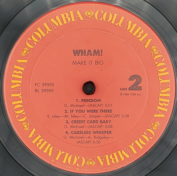 Wham! : Make It Big (LP,Album,Stereo)