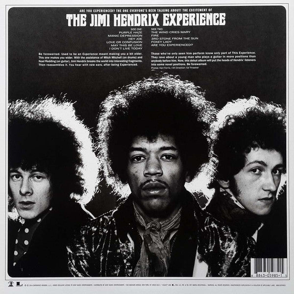 Jimi Hendrix Experience, The : Are You Experienced (LP,Album,Remastered,Repress,Stereo)