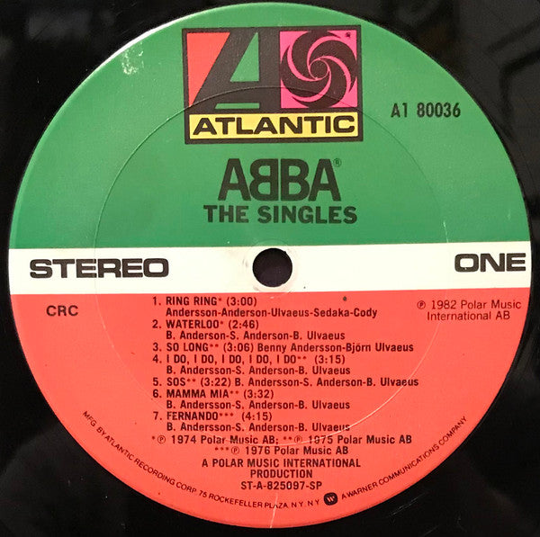 ABBA : The Singles / The First Ten Years (LP,Compilation,Club Edition,Stereo)