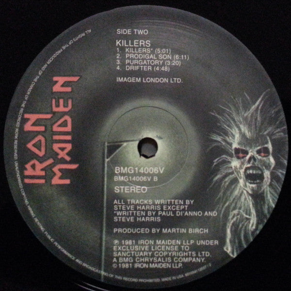 Iron Maiden : Killers (LP,Album,Reissue)
