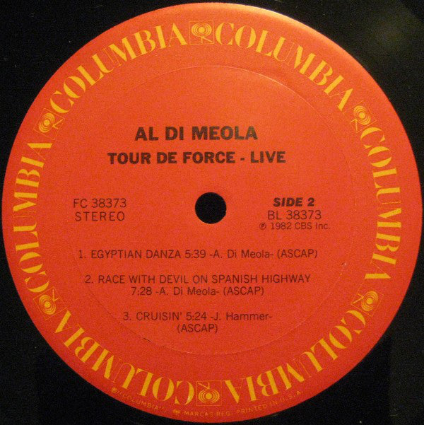 Al Di Meola : Tour De Force - "Live" (LP,Album)