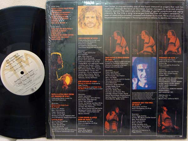 Joe Cocker : Joe Cocker's Greatest Hits (LP,Compilation,Club Edition,Stereo)