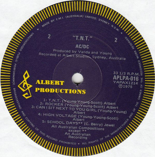 AC/DC : T.N.T. (LP,Album,Repress)