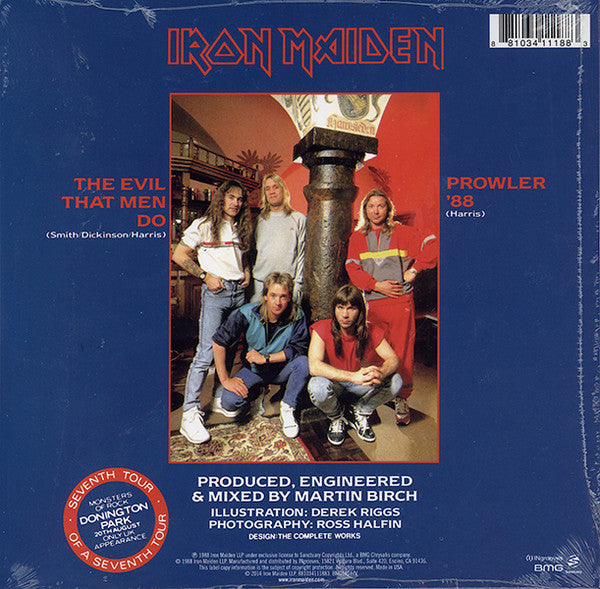 Iron Maiden : The Evil That Men Do (7",45 RPM,Single,Limited Edition,Reissue)
