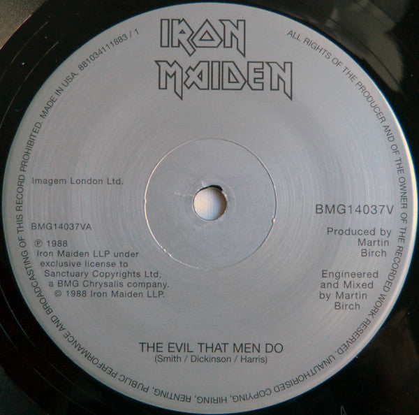 Iron Maiden : The Evil That Men Do (7",45 RPM,Single,Limited Edition,Reissue)