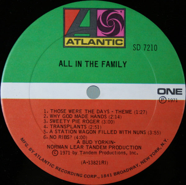 "All In The Family" Cast : All In The Family (LP,Album)