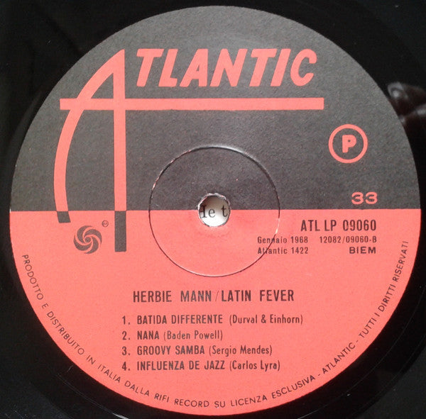 Herbie Mann : Latin Fever (LP,Album)