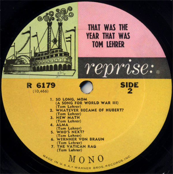 Tom Lehrer : That Was The Year That Was (LP,Album,Mono)
