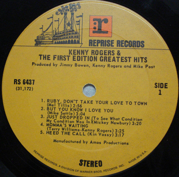 Kenny Rogers & The First Edition : Greatest Hits (LP,Compilation)
