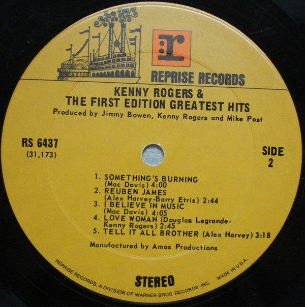 Kenny Rogers & The First Edition : Greatest Hits (LP,Compilation)