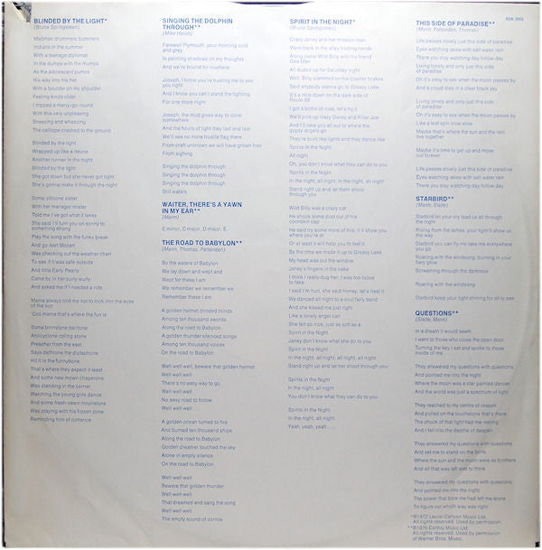 Manfred Mann's Earth Band : The Roaring Silence (LP,Album,Reissue)