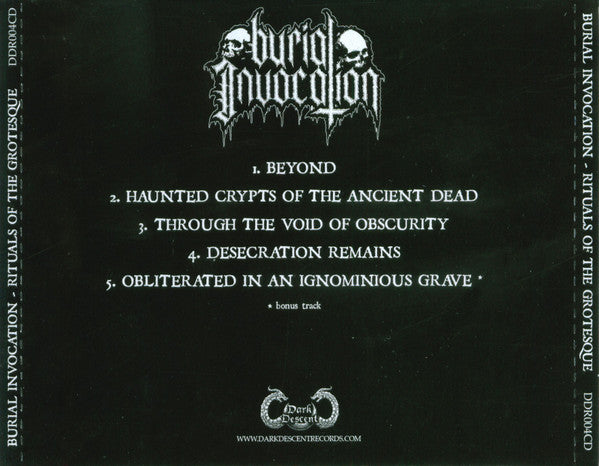Burial Invocation : Rituals Of The Grotesque (EP,Repress)