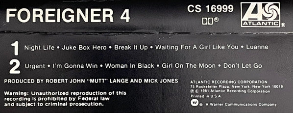 Foreigner : 4 (Album)