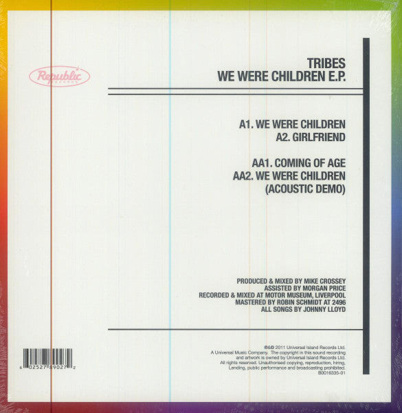 Tribes : We Were Children EP (10",45 RPM,EP)