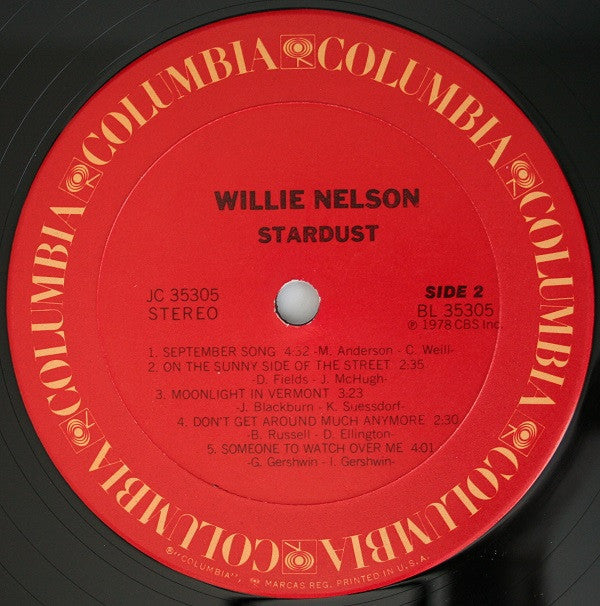 Willie Nelson : Stardust (LP,Album,Stereo)