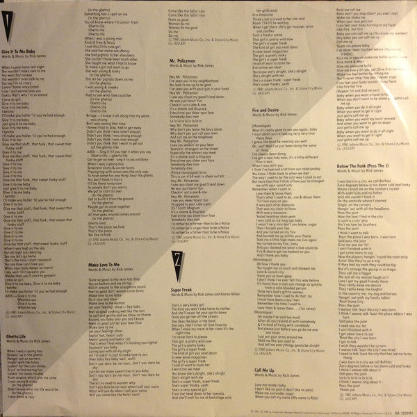 Rick James : Street Songs (LP,Album)