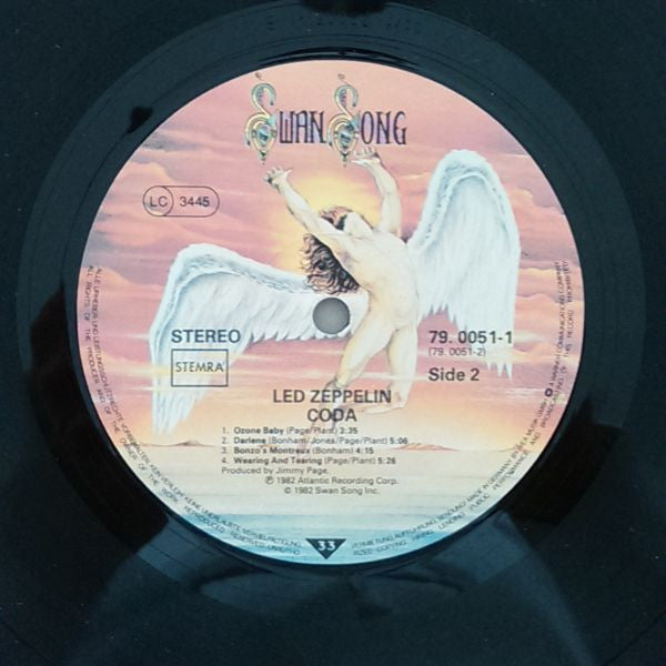 Led Zeppelin : Coda (LP,Album,Stereo)