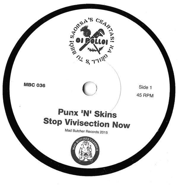 Oi Polloi : Punx 'N' Skins EP (7",45 RPM,EP,Reissue)