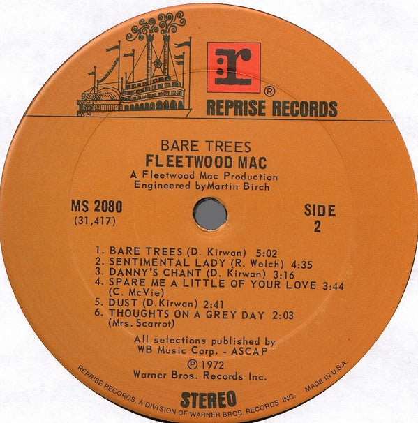 Fleetwood Mac : Bare Trees (LP,Album,Stereo)
