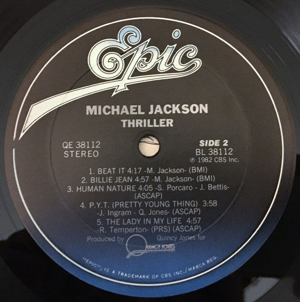 Michael Jackson : Thriller (LP,Album,Stereo)