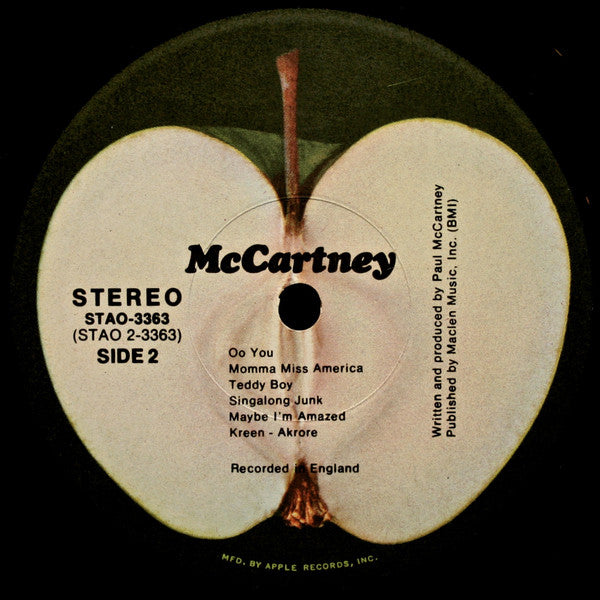 Paul McCartney : McCartney (LP,Album,Stereo)