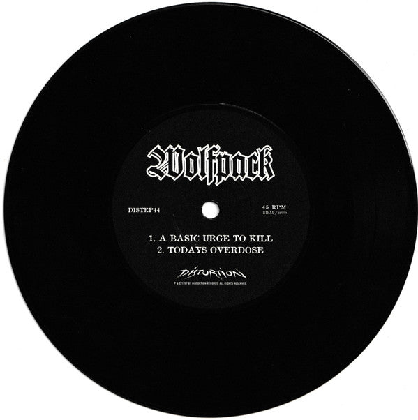 Skitsystem / Wolfpack : Levande Lik / A Basic Urge To Kill Todays Overdose (7",45 RPM)