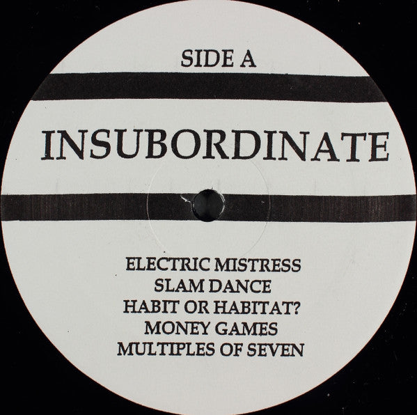 Insubordinate : Insubordinate (12",45 RPM,Album)