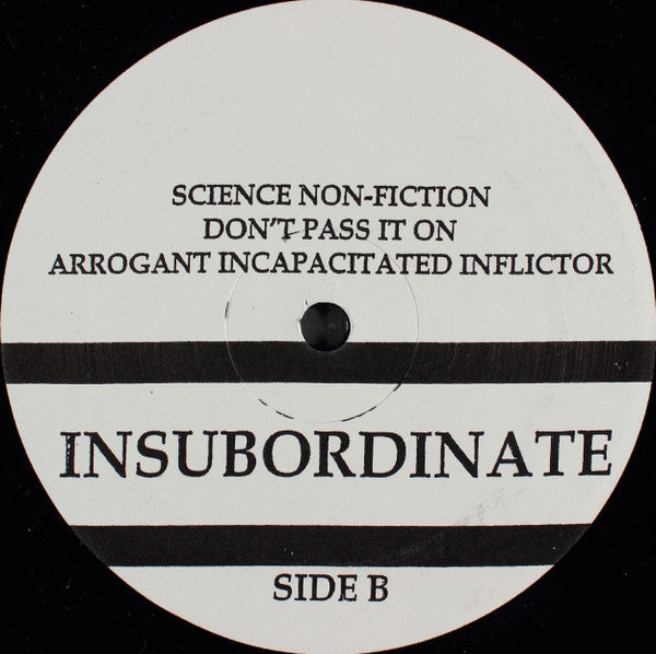 Insubordinate : Insubordinate (12",45 RPM,Album)