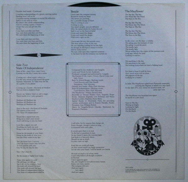 Jon & Vangelis : The Friends Of Mr. Cairo (LP,Album)