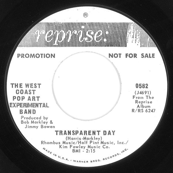 West Coast Pop Art Experimental Band, The : Help, I'm A Rock (7",45 RPM,Promo)