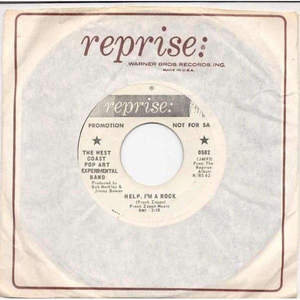 West Coast Pop Art Experimental Band, The : Help, I'm A Rock (7",45 RPM,Promo)