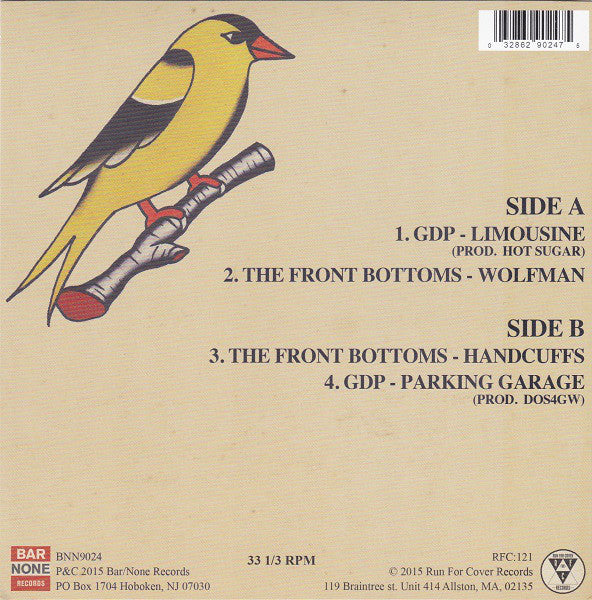 GDP & Front Bottoms, The : Liberty And Prosperity (7",33 ⅓ RPM,Single)