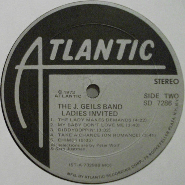 J. Geils Band, The : Ladies Invited (LP,Album)