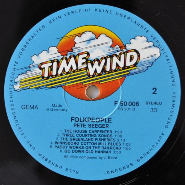 Pete Seeger : Folkpeople (LP,Reissue)