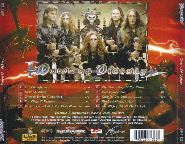 Rhapsody : Dawn Of Victory (Album,Reissue)