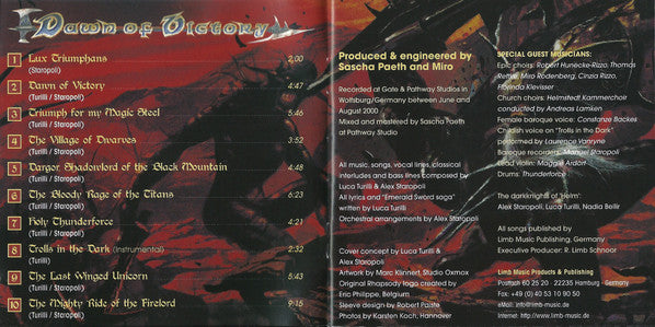 Rhapsody : Dawn Of Victory (Album,Reissue)