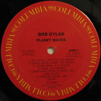 Bob Dylan : Planet Waves (LP,Album,Reissue)
