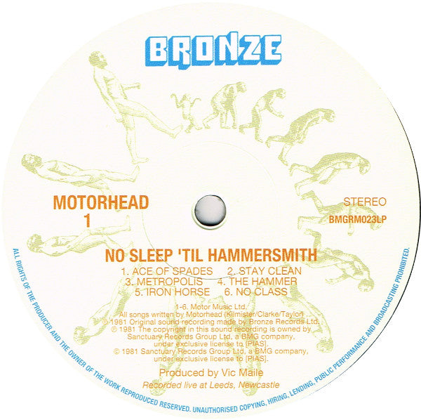 Motörhead : No Sleep 'til Hammersmith (LP,Album,Reissue)