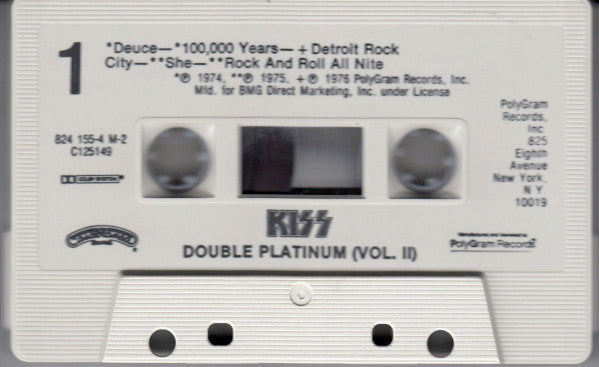 Kiss : Double Platinum (Compilation,Club Edition)