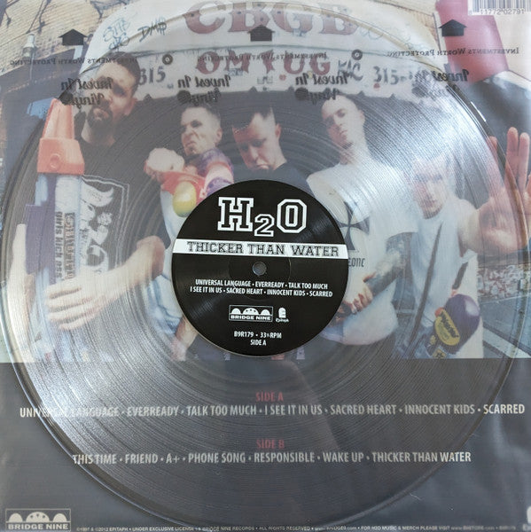 H2O (7) : Thicker Than Water (LP,Album,Reissue)