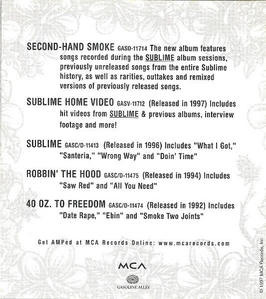 Sublime (2) : Robbin' The Hood (Album,Reissue)