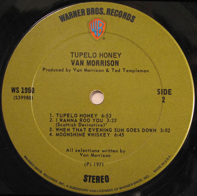 Van Morrison : Tupelo Honey (LP,Album,Stereo)